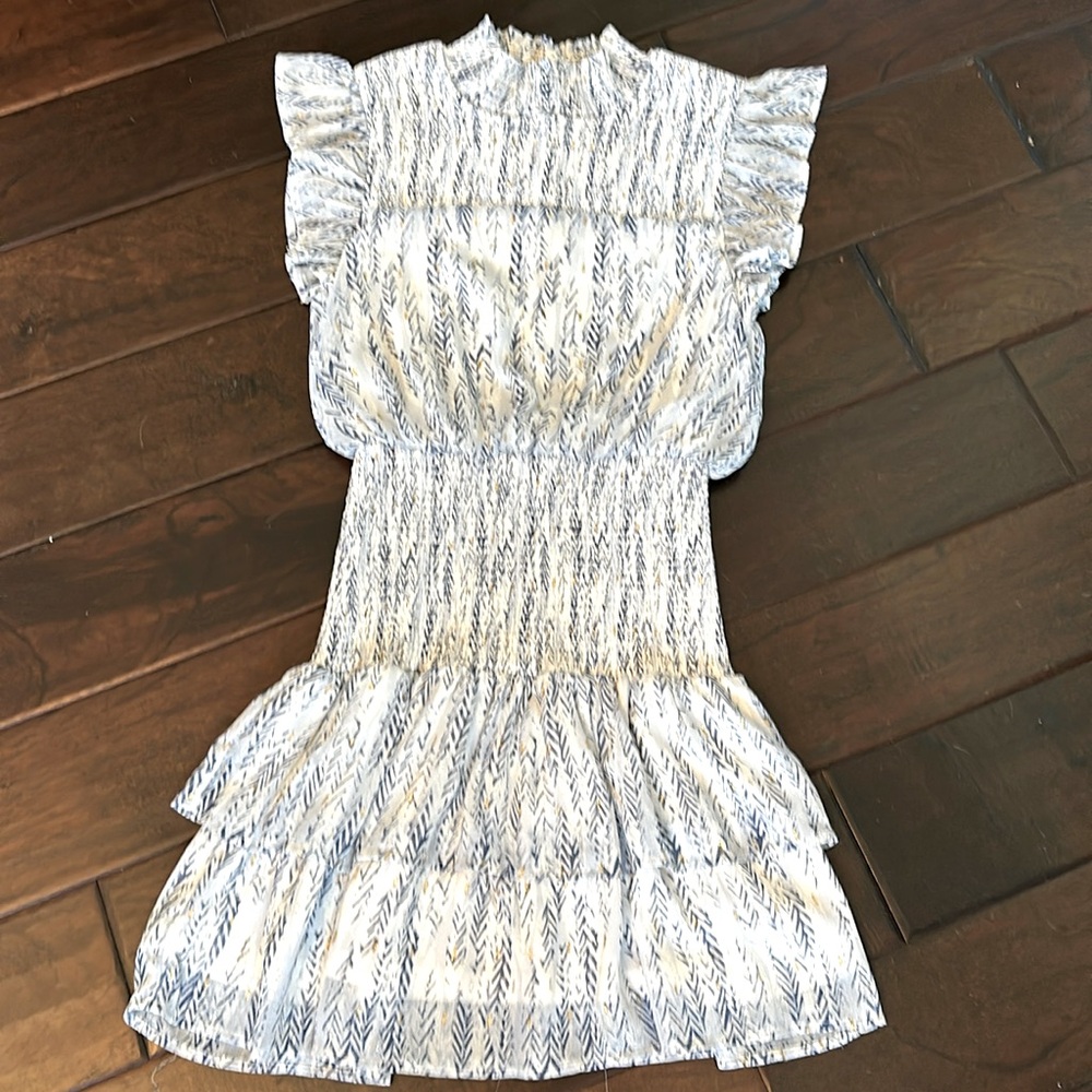 AQUA by Bloomingdale’s smocked waist dress XS